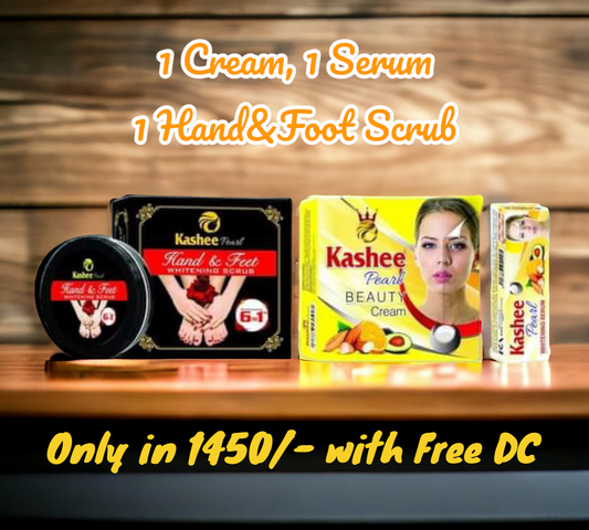 DEAL: 1 Beauty Cream, 1 Serum, 1 Hands & Feet Scrub New