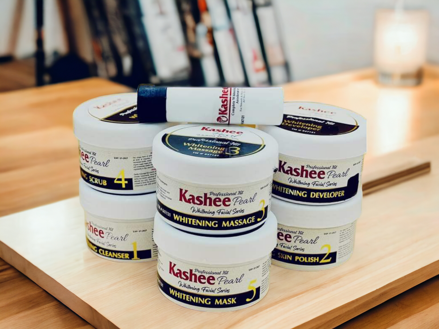 Kashee Pearl Whitening Facial Salon Jar Set